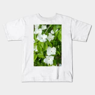 White Dogwood Flowers. Kids T-Shirt